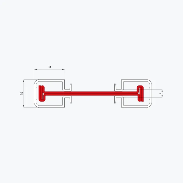 Statischer Verbinder 9 mm 120219 + Stahl 229019